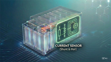 A view to a battery current sensor - shunt or Hall
