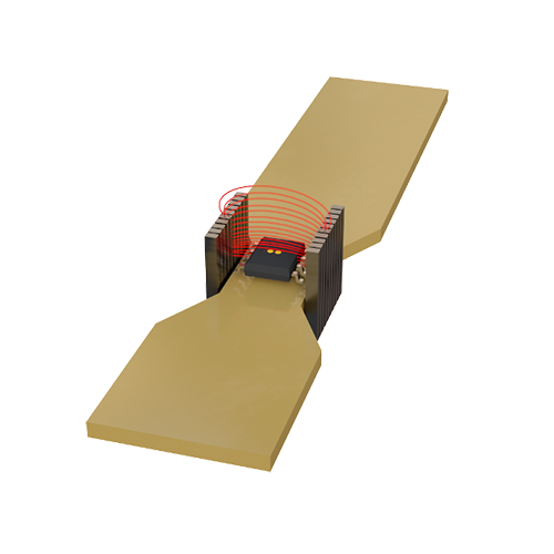 This picture shows the importance of keeping the shield width as small as possible, forcing sometimes to reduce the busbar width locally