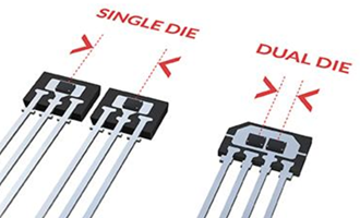 A dual die option involves two independent outputs through the provision of a second programmable/preset output.