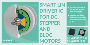 Melexis’ all-in-one LIN motor driver cuts material costs in automotive mechatronic applications