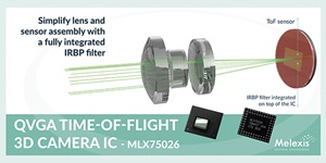 Melexis unveils unique QVGA resolution time-of-flight sensor with integrated IR bandpass filter