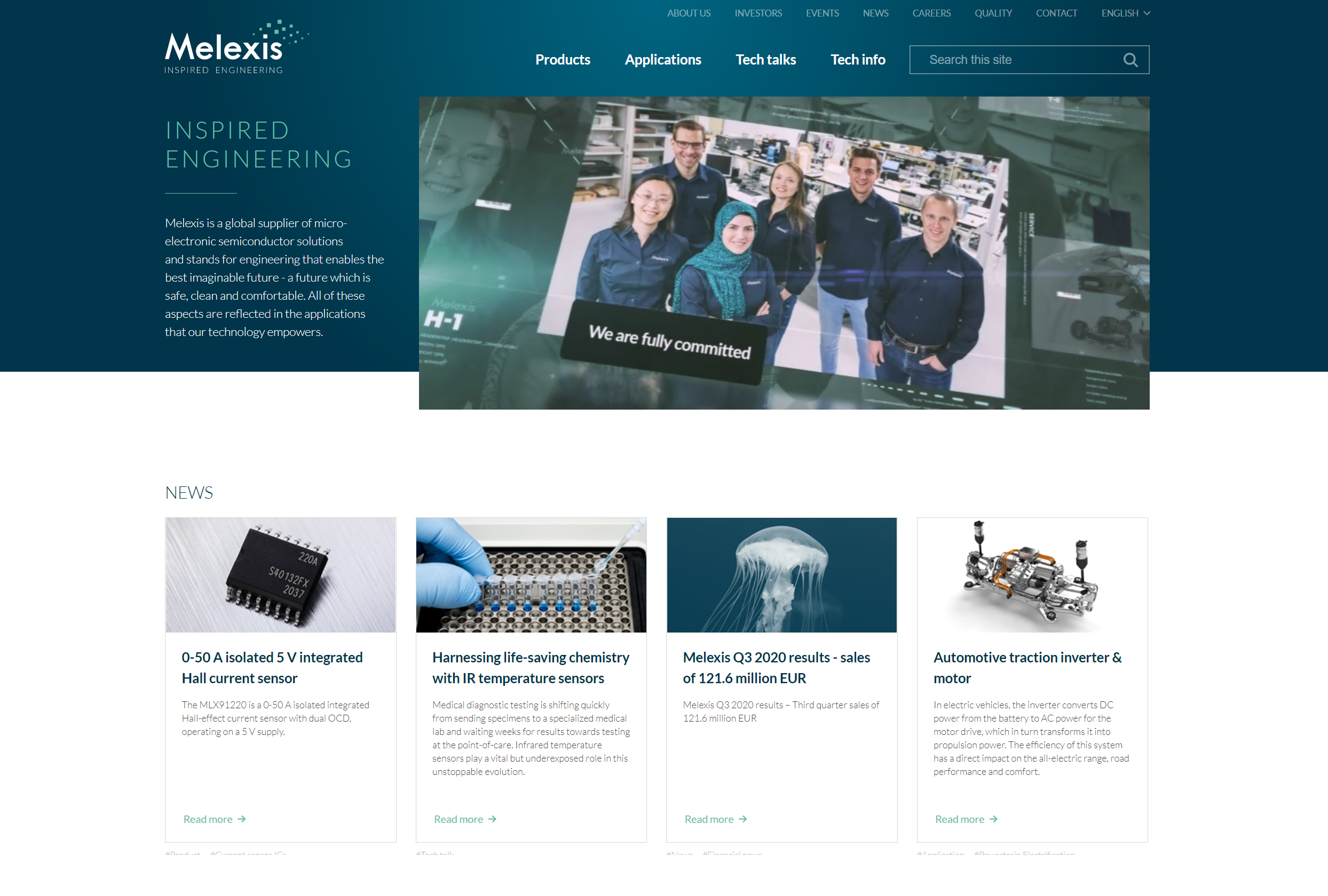 New homepage 2021 #Melexis