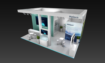 Melexis booth at Electronica China 2017 - Melexis