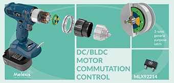 MLX92214 DC-BLDC Motor commutation control