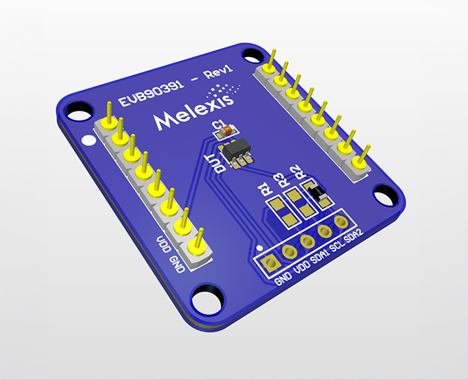 Evaluation board for MLX90391 - EVB90391