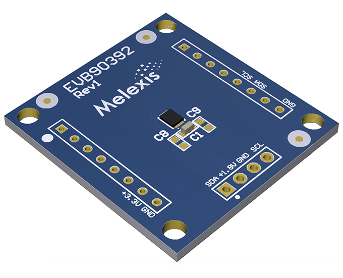 EVB90392 Evaluation board for the MLX90392 Micropower magnetometer