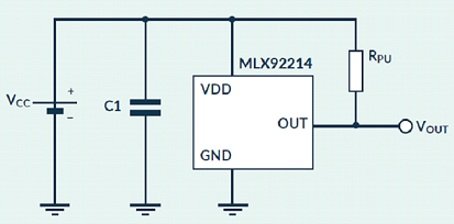 MLX92214 Application diagram