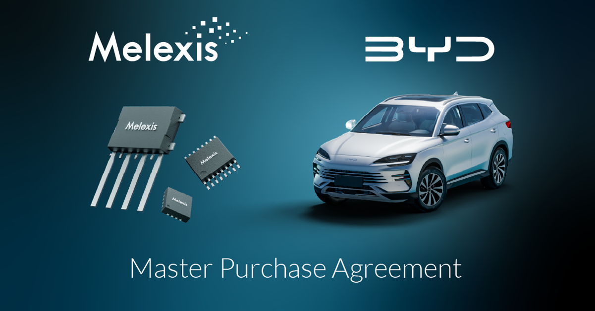 Melexis becomes a direct supplier to BYD, deepening global EV collaboration