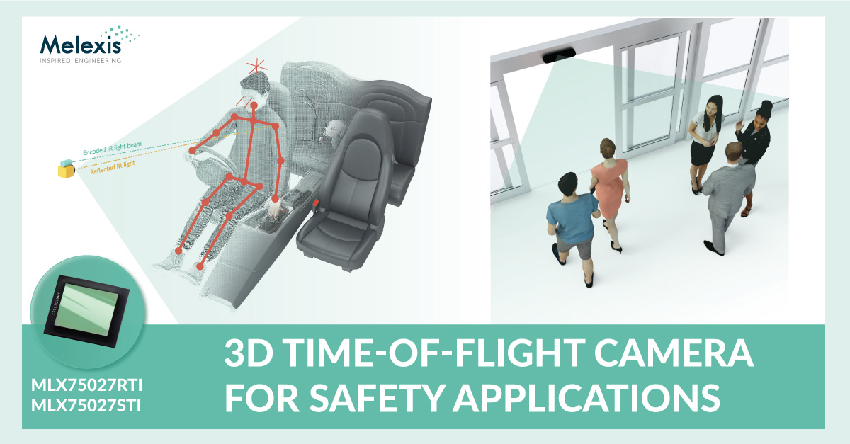 Melexis ToF sensor supports functional safety applications