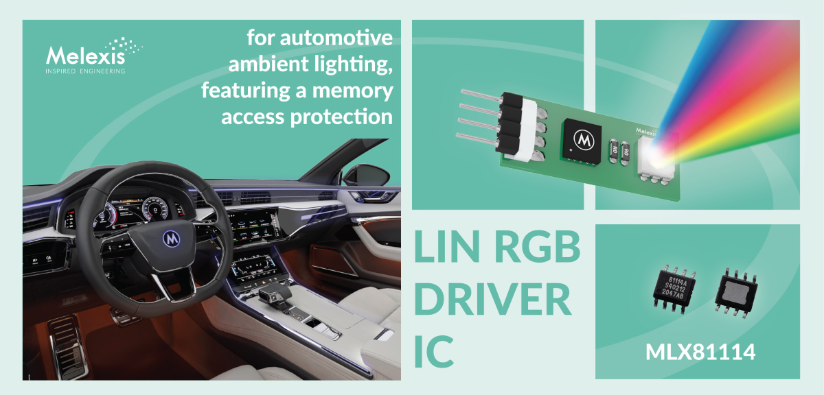 Single LIN RGB slave controller with memory access protection