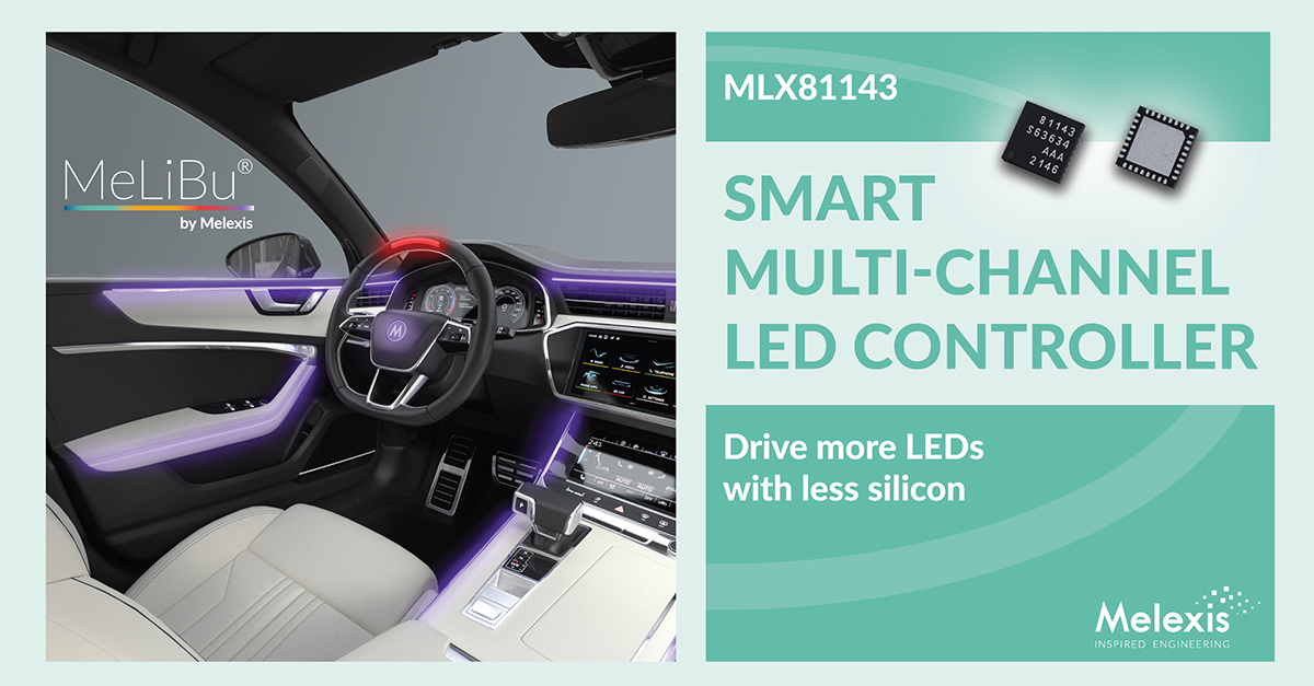 MLX81143 sheds animated light on automotive LED drivers