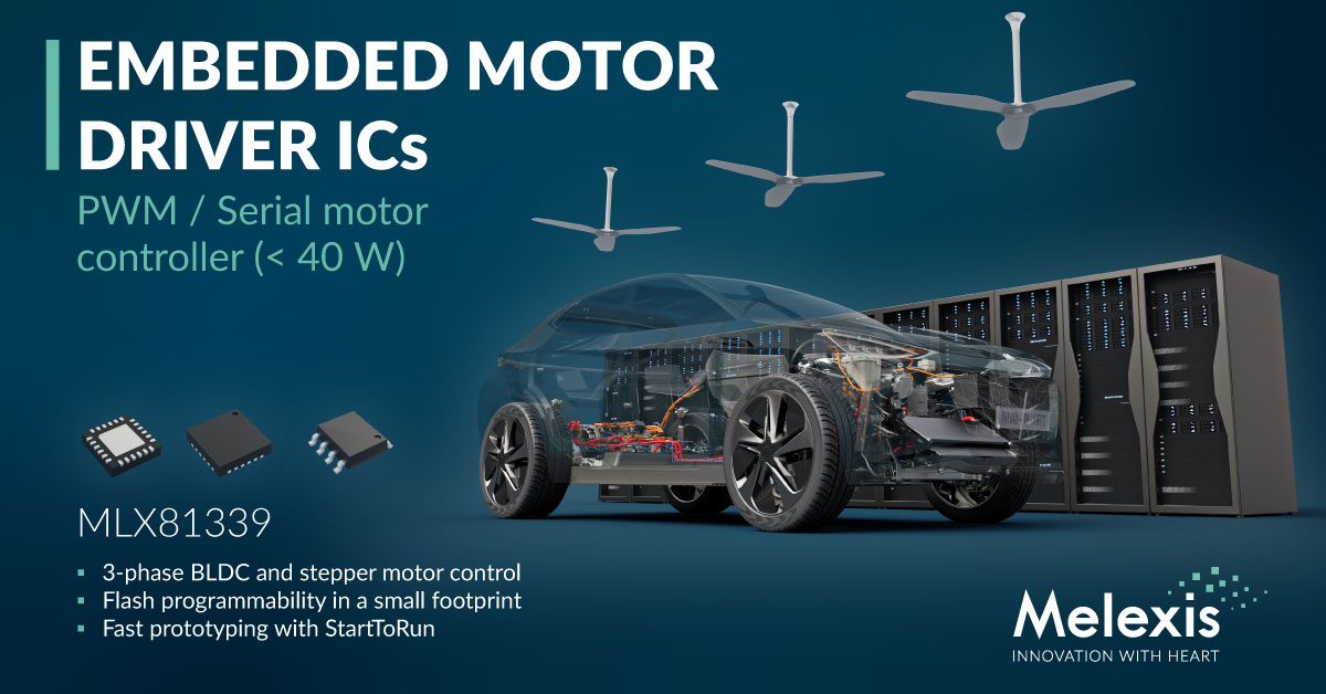 Melexis drives simplicity with new motor drivers