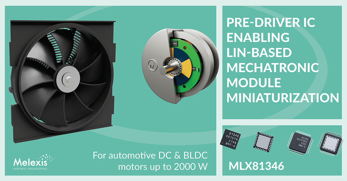 Smart LIN pre-driver for DC and BLDC motors <2000W