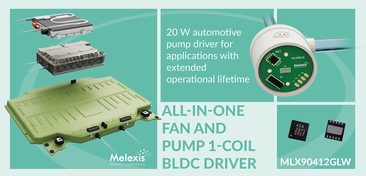 New version of Melexis Pump/Fan Driver ICs pushes lifetime boundaries to next level.