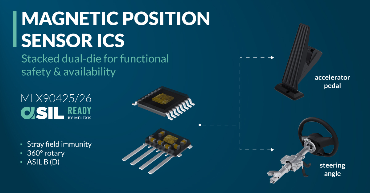 Melexis sets a new reference for safe and stray field robust magnetic sensors