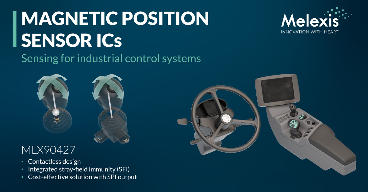 Melexis Empowers Industrial Controllers with Cost-Effective Position Sensor