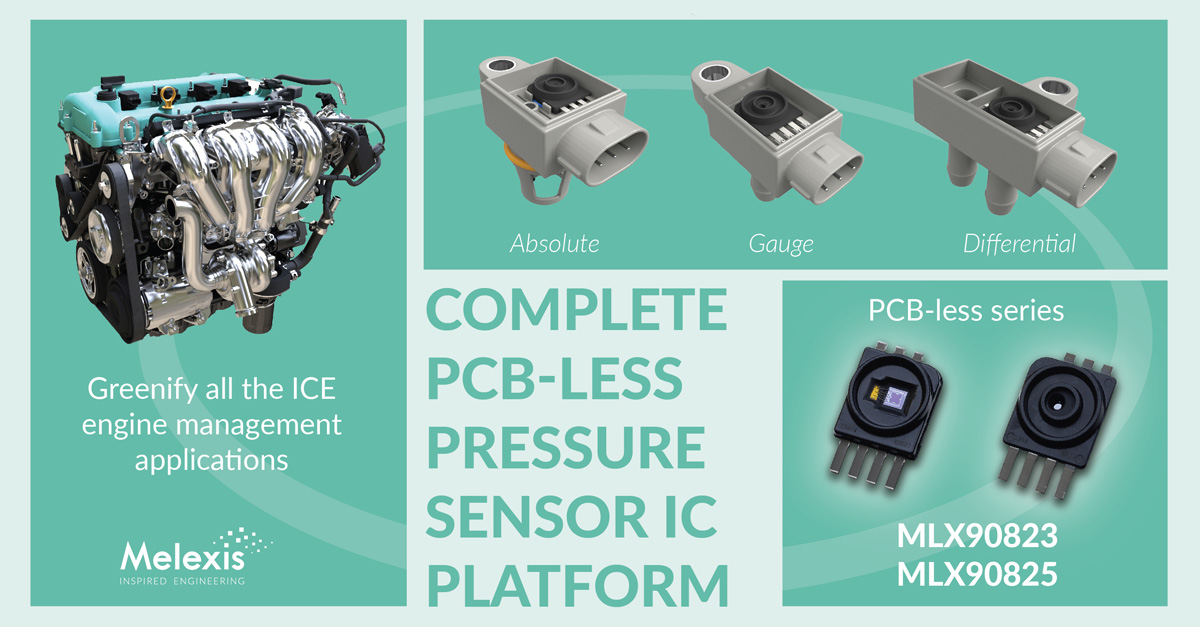 Melexis completes its PCB-less pressure sensor IC platform