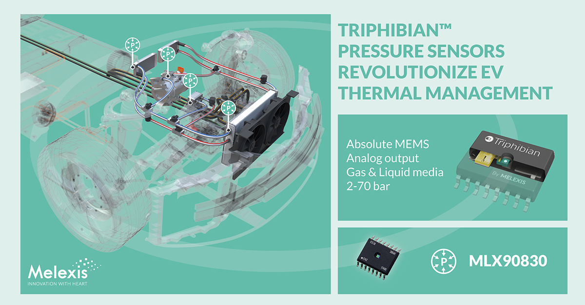 Melexis Triphibian® revolutionizes the world of MEMS pressure sensors