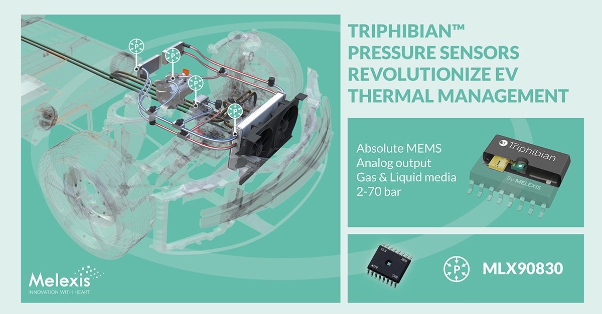 Melexis Triphibian™ revolutionizes the world of MEMS pressure sensors