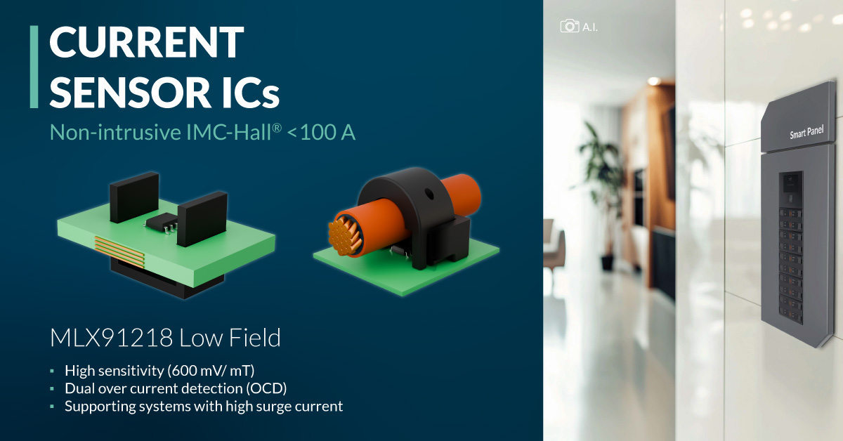 Melexis Expands its IMC-Hall® Current Sensor ICs for Smart Power Applications