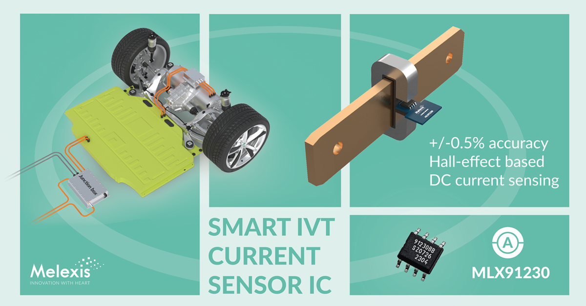 Melexis boosts accuracy of Hall-effect DC current sensing