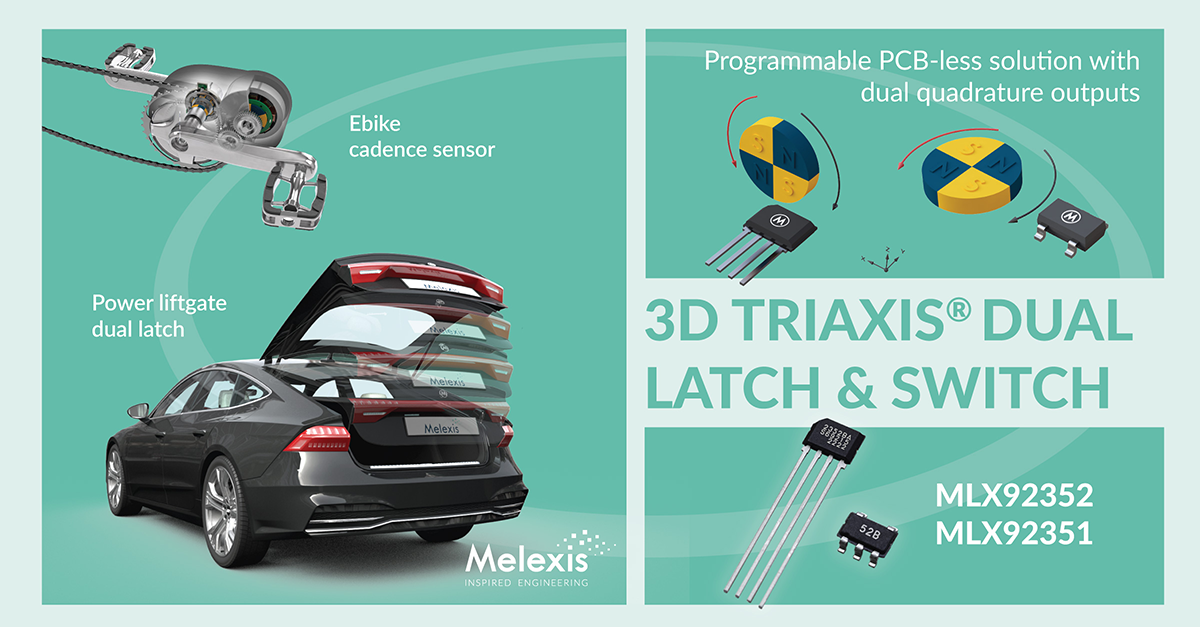 Melexis unveils the most versatile dual latch & switch