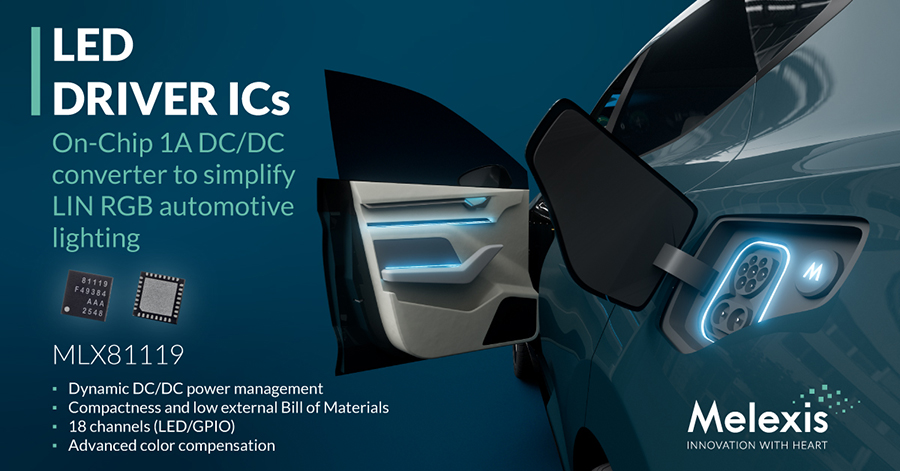 Melexis simplifies LIN RGB automotive lighting I Melexis