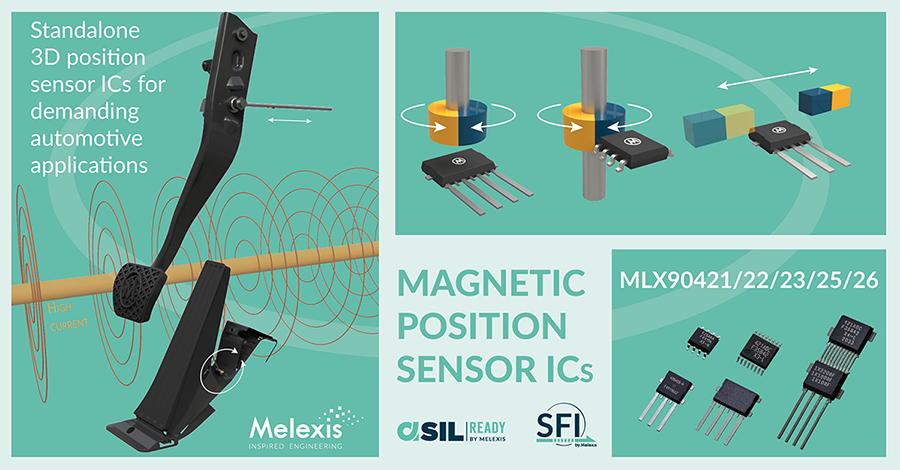 violin harpun chauffør Melexis extends 3D magnetic position sensor range I Melexis